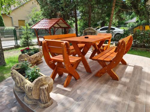 Balcony/terrace, Krisztina Apartman 1- Szigethalom in Szekesfehervar City Center