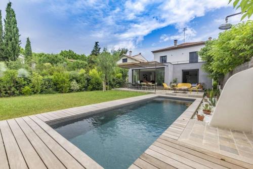 Villa avec piscine proche centre - Montpellier gîte à louer Montpellier