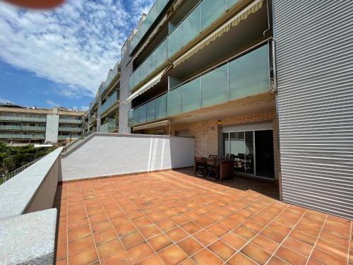  Riu - Apartamento en primera línea de mar con piscina in Cubelles