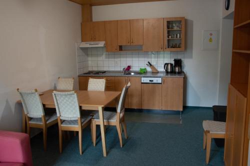 ห้องครัว, Apartmán ve SkiResortu Poustevník - Pec pod Sněžkou (Apartman ve SkiResortu Poustevnik - Pec pod Snezkou) in เพค พอด สเนซคู