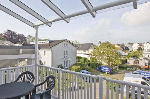 Balkon, gratis Nutzung vom AHOI Erlebnisbad und Sauna in Sellin - Villa Karola FeWo 19, Göhren (fotografie 10)