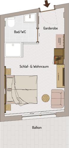 1 king bed, 1 sofa bed