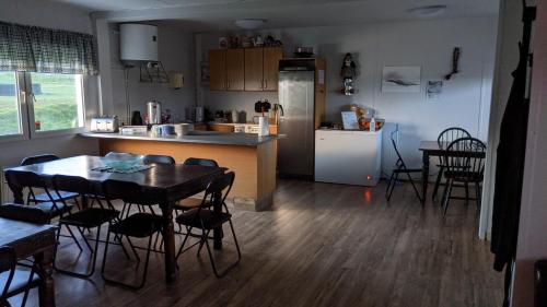Kitchen, Bjarnastaðir Guesthouse in Kopasker