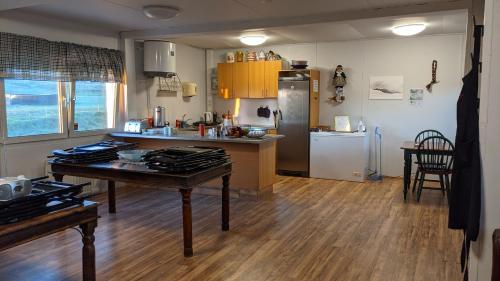 Kitchen, Bjarnastaðir Guesthouse in Kopasker
