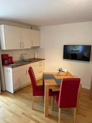 廚房, Ferienwohnung Wanderlust in 克林根明斯特