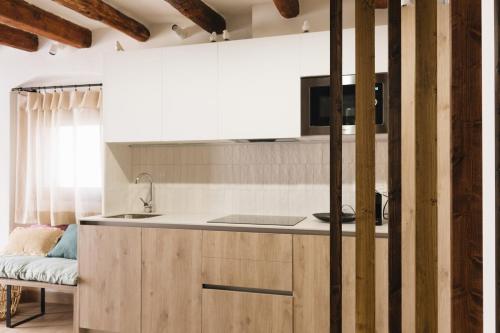 Kitchen, Apartaments la Rambla - Espero de Bolos - 4 pers in Cornudella