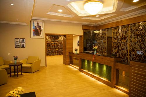Lobby, Hotel Kings Palace in Lubumbashi