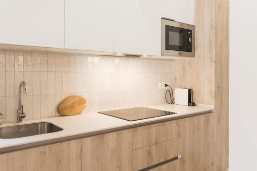 Kitchen, Apartaments la rambla - Garnatxa - 4 persones in Cornudella