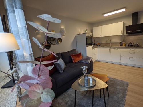 廚房, Ferienwohnung Am Waldweg in 凱塞爾塞施