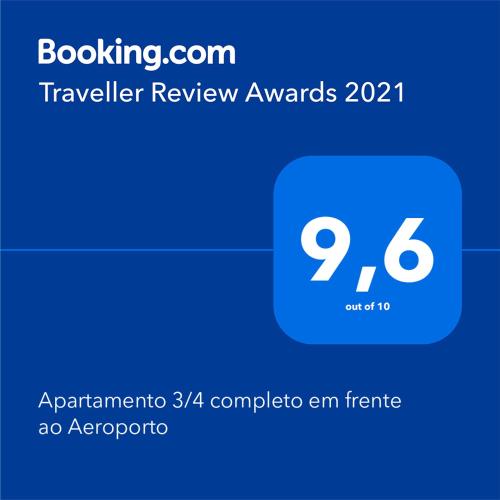 Apartamento 3/4 completo em frente ao Aeroporto