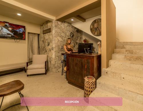 Lobby, Casa de Guadalupe in El Porvenir