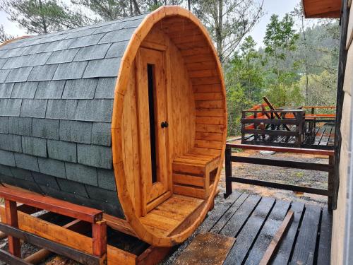 Szauna, Cabaña Refugio Sauna Spa El Arrayan Casablanca Valdivia (Cabana Refugio Sauna Spa El Arrayan Casablanca Valdivia) in Las Animas