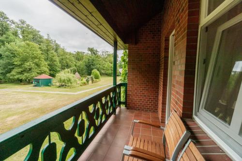Erkély/terasz, Waldhotel Eiche in Lubbenau