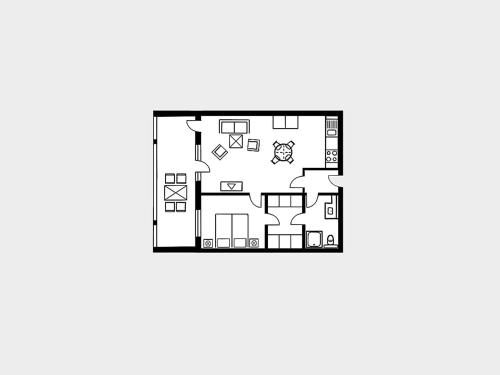 Appartement mit 1 Schlafzimmer und Balkon AH 623