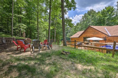 Butler Cabin on 19 Acres w/ Hot Tub & Fire Pit! in ووستر