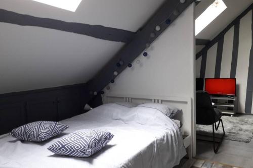 Le Mini Loft Montargis centre 1 à 4 personnes climatisation parking linge wifi freebox Netflix, Vélos en option