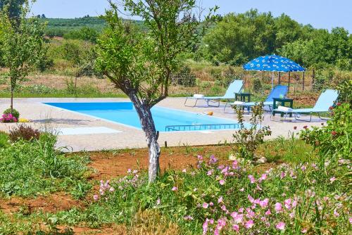 Swimming pool, Platanos Stone House I With Shared Pool in Armeni