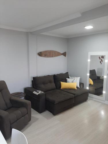 . Apartamento na Praia da Enseada, 100 mt praia