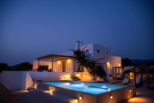 Näkymä ulkoa, Paros House Villa in Pounta / Sotires