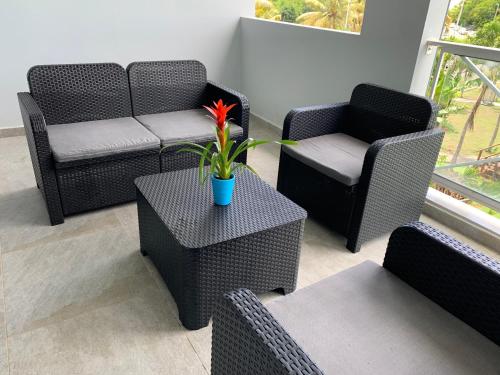 Balcony/terrace, Karaibes Residence in Gosier