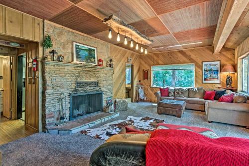 Expansive Retreat with Deck, Game Room and Lake Views! in Lake Arrowhead, USA