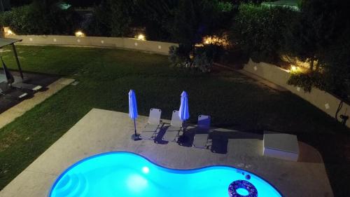 Garden, Villa Leonton with a private pool in Mithimna