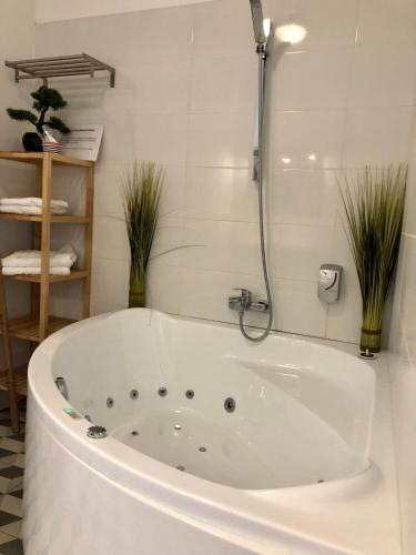 熱水浴缸, Hotel Saint Louis - Au Coeur des Remparts in 艾蓋莫爾泰