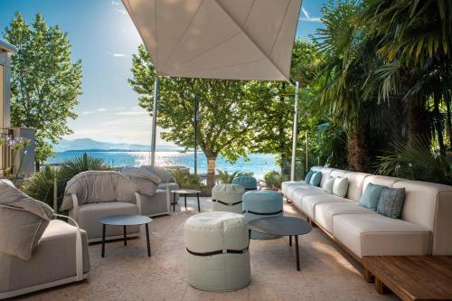 餐廳, Villa Rosa Hotel Desenzano in 德珍扎諾戴爾加大郊區