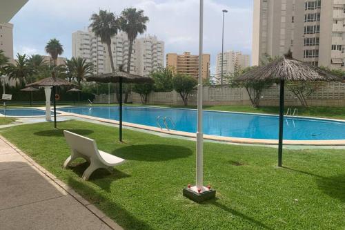  Beach apartment with Pool, Parking, Tennis court, Pension in Alicante