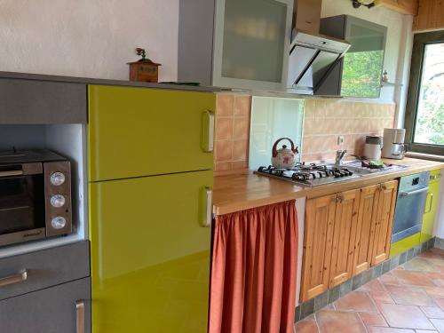 virtuve, Ferienwohnung am Hohennauener See in Seeblick