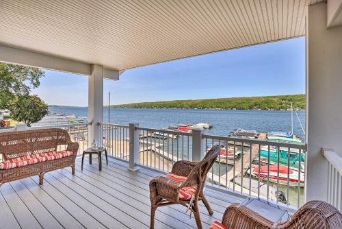 . Lakefront Apt with Dock Steps to Dine and Swim!