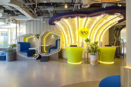 Lobby, YELLO Hotel Kuta Beachwalk Bali near Kuta Beach