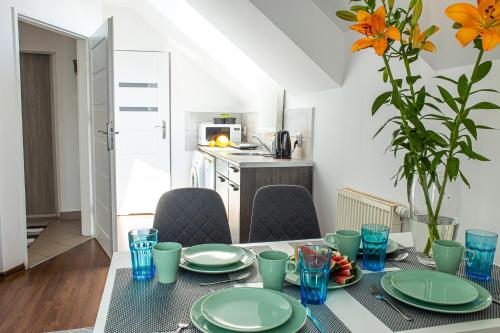 кухня, Apartament Piastowska in Olsztyn City Center