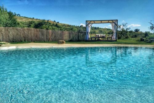 Swimming pool, Masia el Cabrero in Villarroya de los Pinares