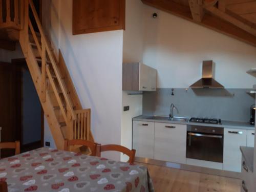 keittiö, Mansarda in villa a Borca di Cadore in Borca di Cadore