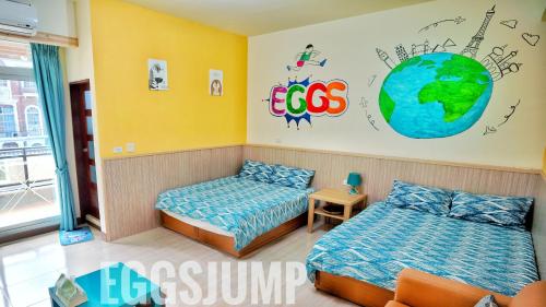 2 double beds