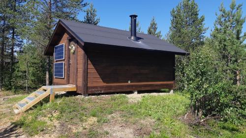 A szálláshely kívülről, Polar Lights Lodge in Sirkka