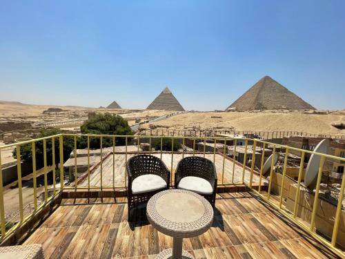 Magic pyramids view Cairo 