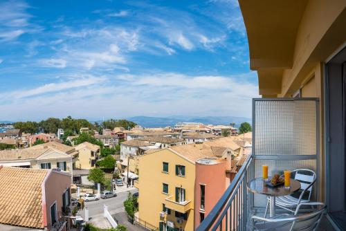 balkon/terras, Arion Hotel in Corfu Island