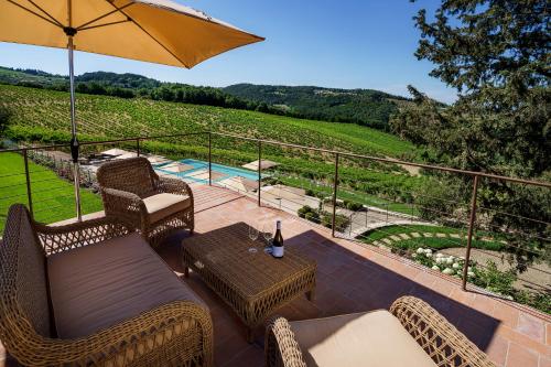 A szálláshely kívülről, La Pietra Del Cabreo in Montefioralle