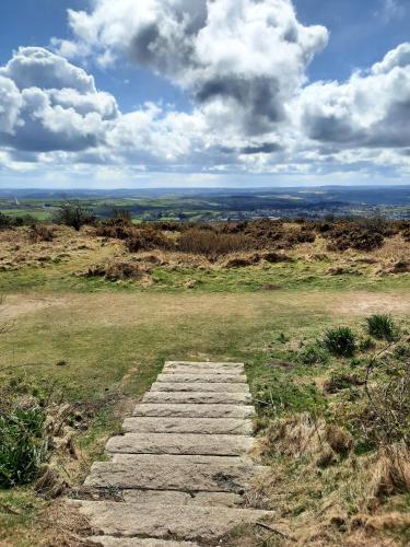 Summit Camping Kit Hill Cornwall Stunning Views Pitch Up or book Bella the Bell Tent