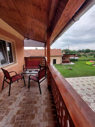 Erkély/terasz, Casa YMY in Retezat