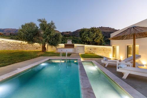 Georgioupoli Villa with heated private pool and BBQ