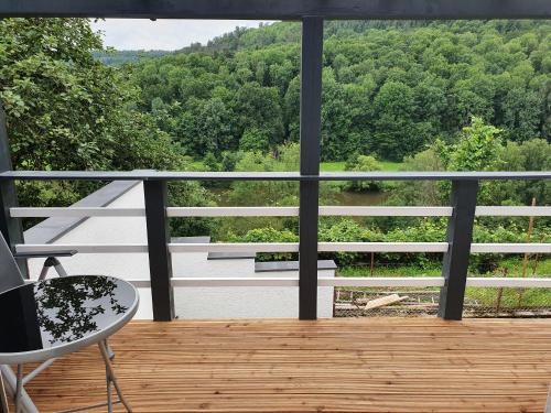 Balcony/terrace, Ferienwohnung Lahnblick in Weilburg