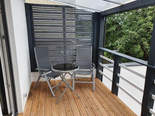 Balcony/terrace, Ferienwohnung Lahnblick in Weilburg