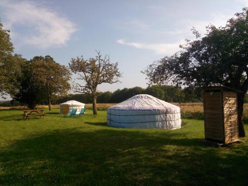 Skats, 2 Yourtes au naturel in Druyes Les Belles Fontaines