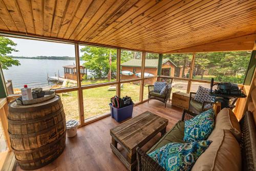 Rustic Pequot Lakes Cabin with Dock on Loon Lake