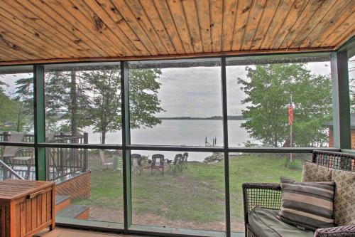 Rustic Pequot Lakes Cabin with Dock on Loon Lake