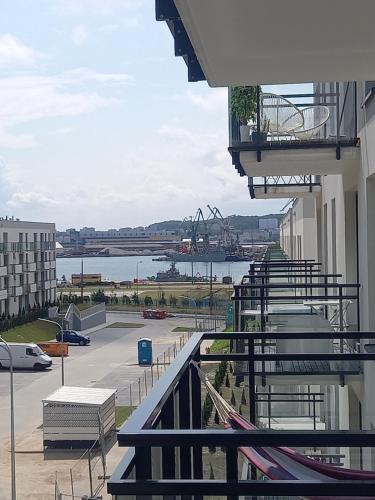 balcon/terrasse, Apartament Nadmorskie Tarasy z widokiem na morze in Gdynia