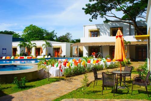 Banquet hall, Acacia Tree Garden Hotel near Palawan Special Battalion WW2 Memorial Museum